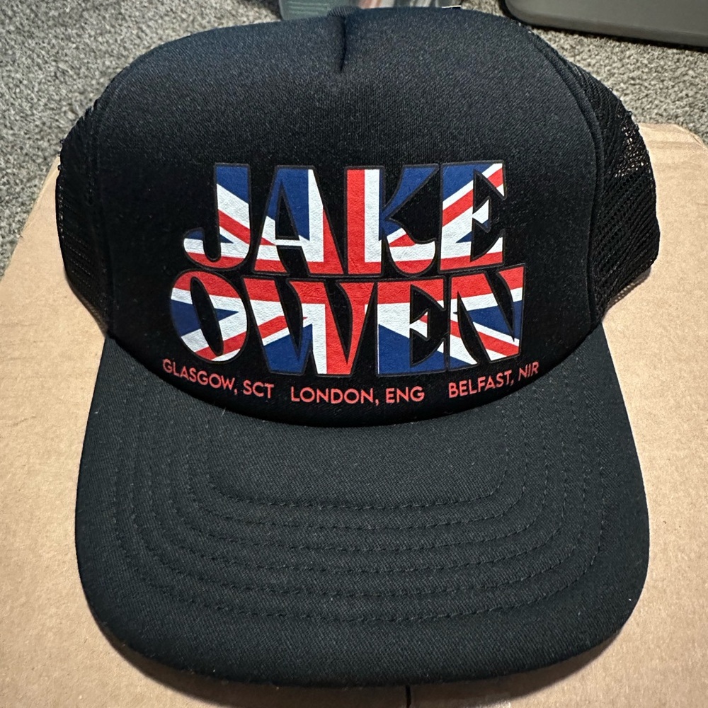 Jake Owen Black Trucker Hat from UK Tour